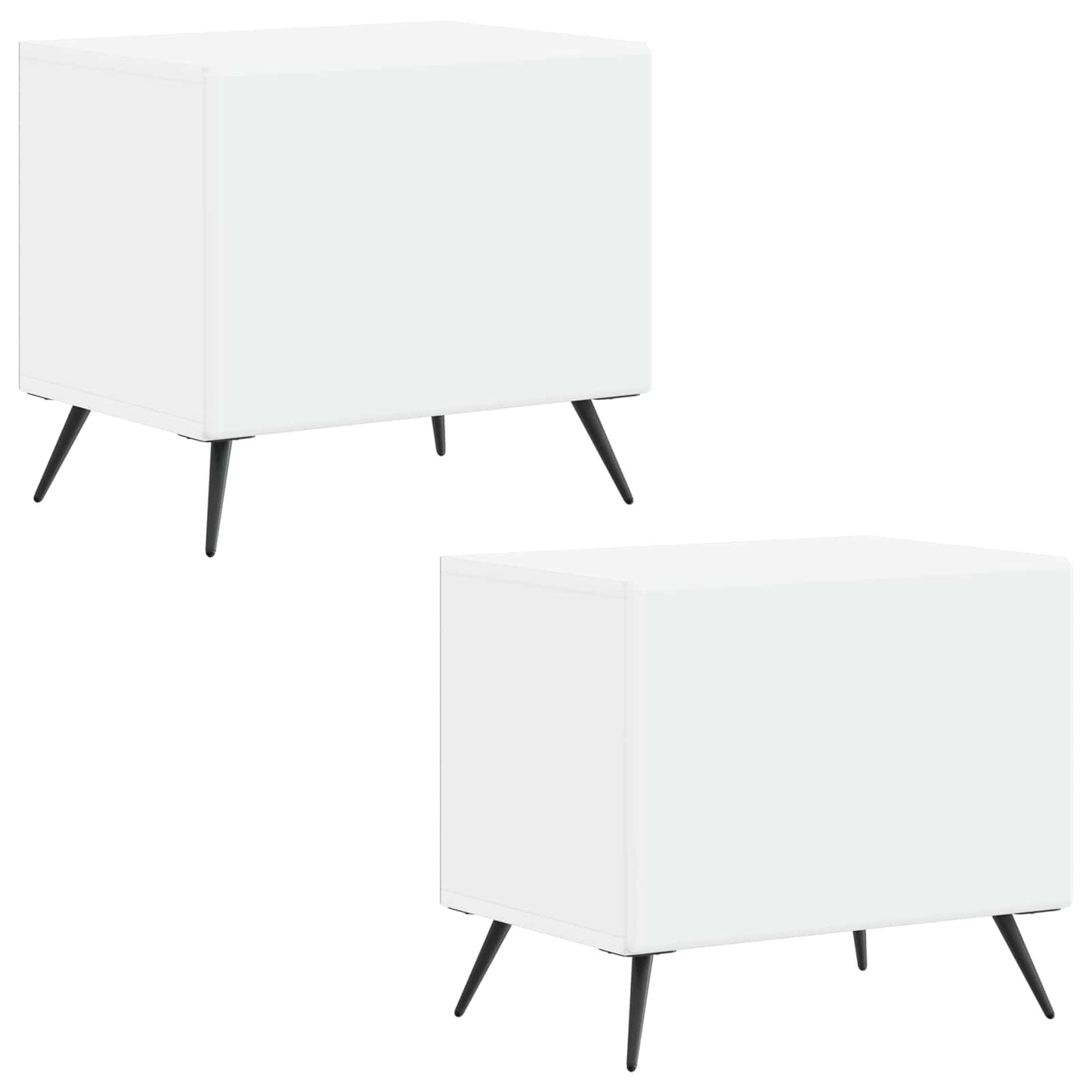 TV Cabinet White Engineered Wood