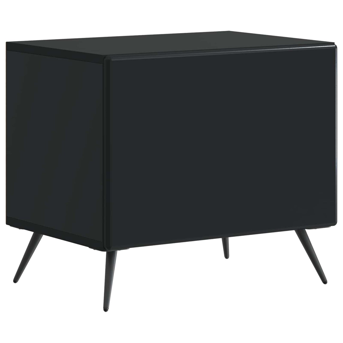 TV Cabinet Black Engineered Wood