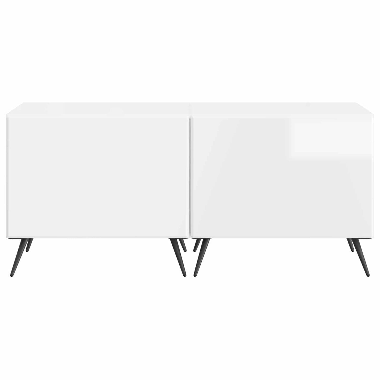 TV Cabinet High Gloss White Engineered Wood