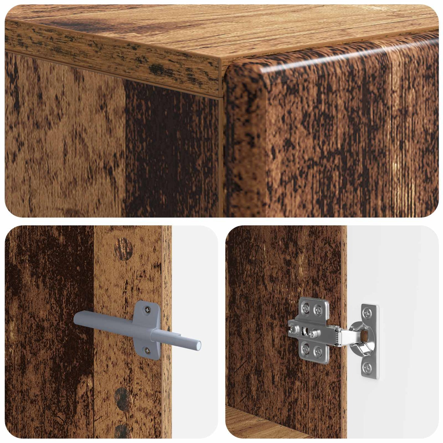 TV Cabinet Old Wood Engineered Wood