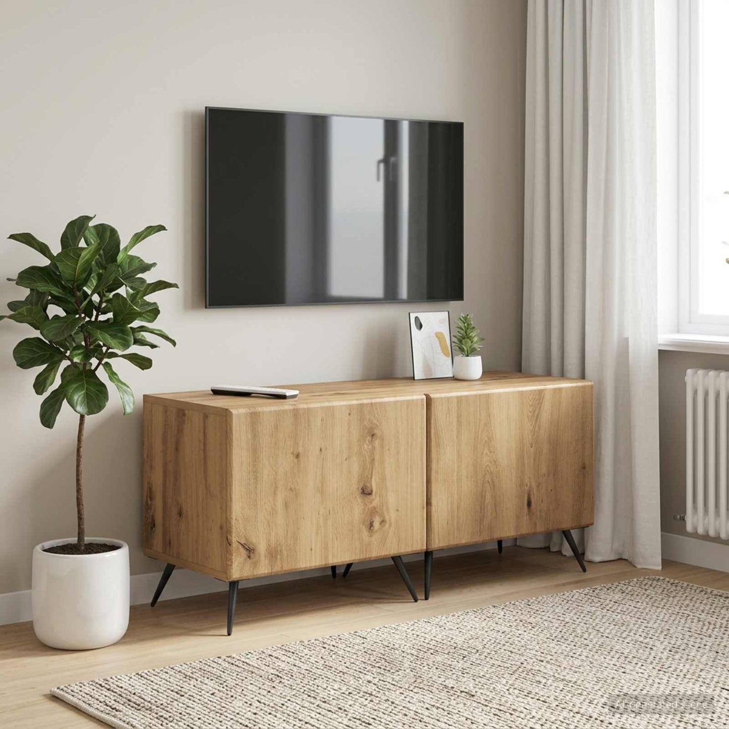 TV Cabinet Artisan Oak Engineered Wood