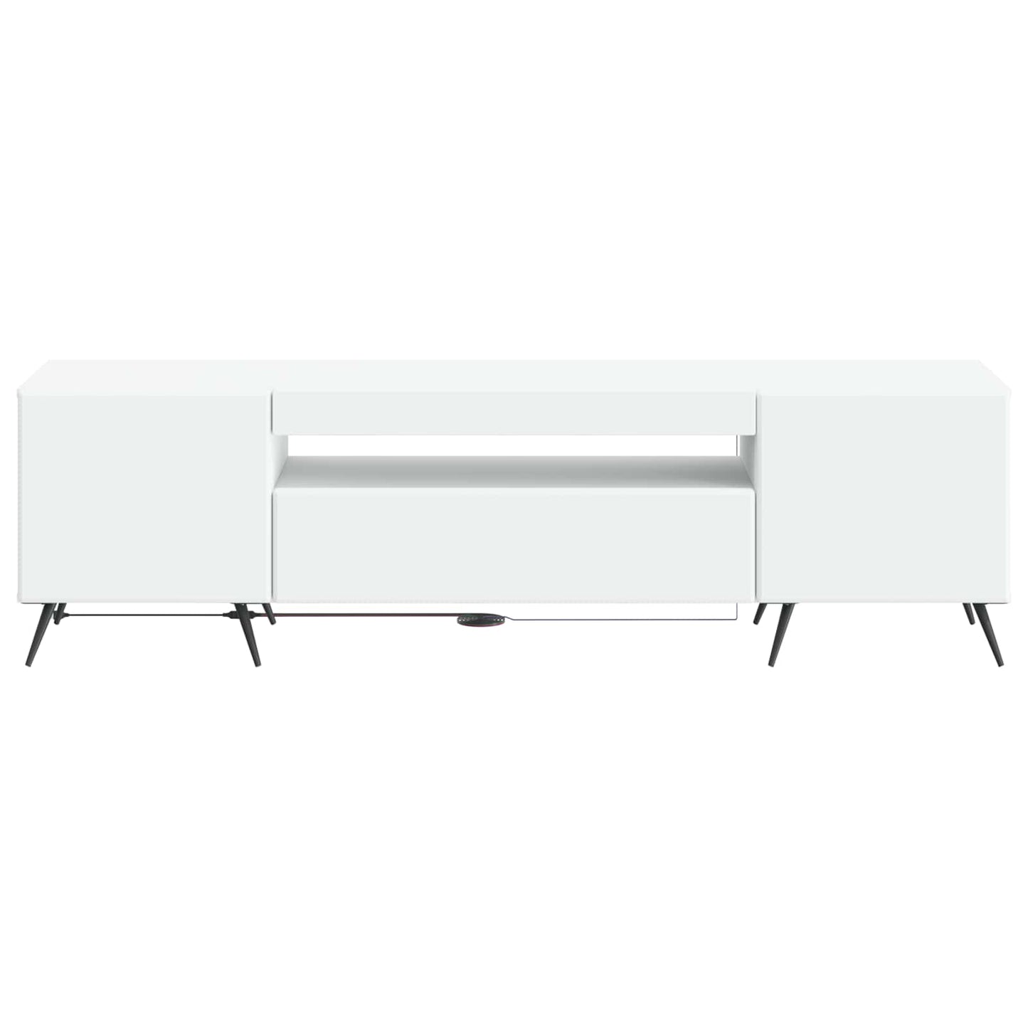LED TV Cabinet White Engineered Wood