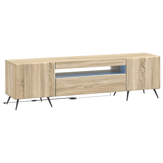 LED TV Cabinet Sonoma Oak Engineered Wood