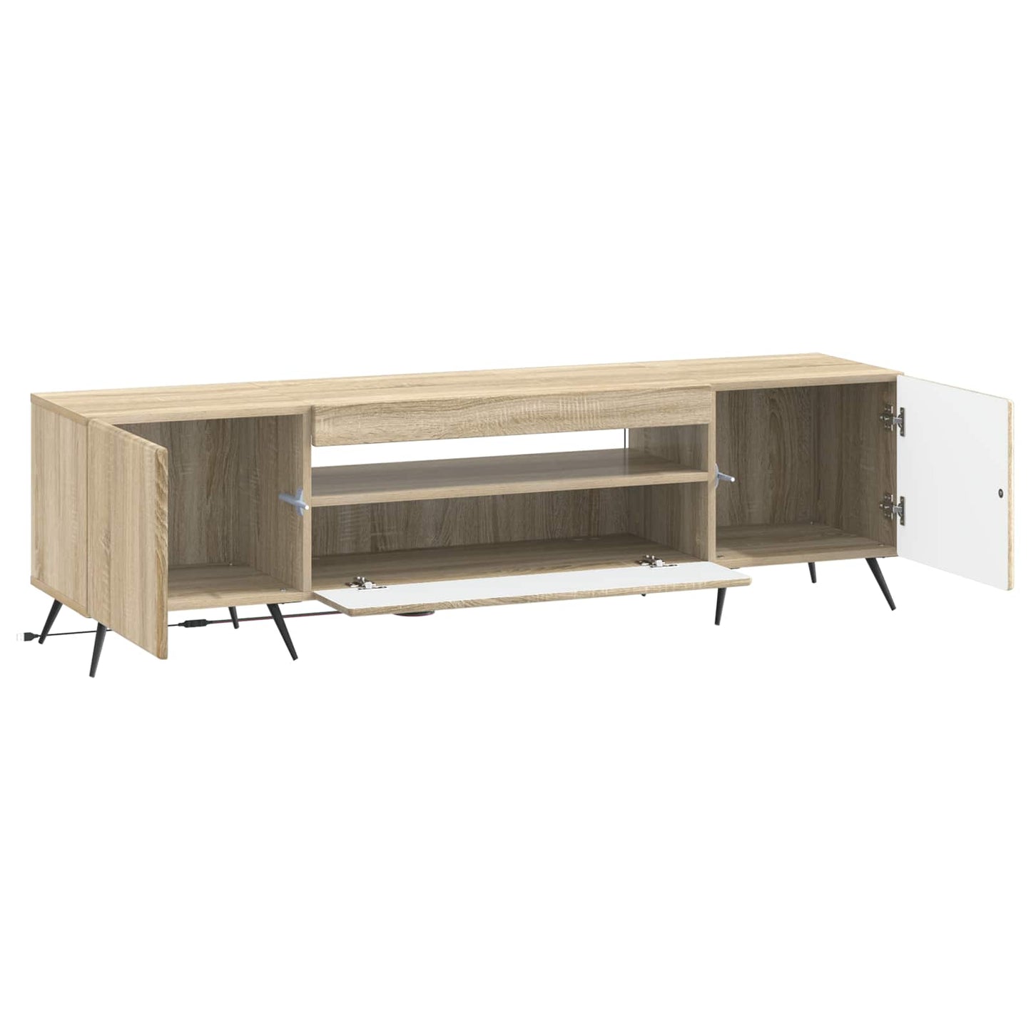 LED TV Cabinet Sonoma Oak Engineered Wood