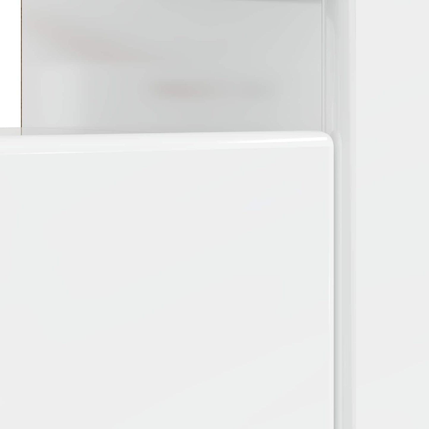 LED TV Cabinet High Gloss White Engineered Wood