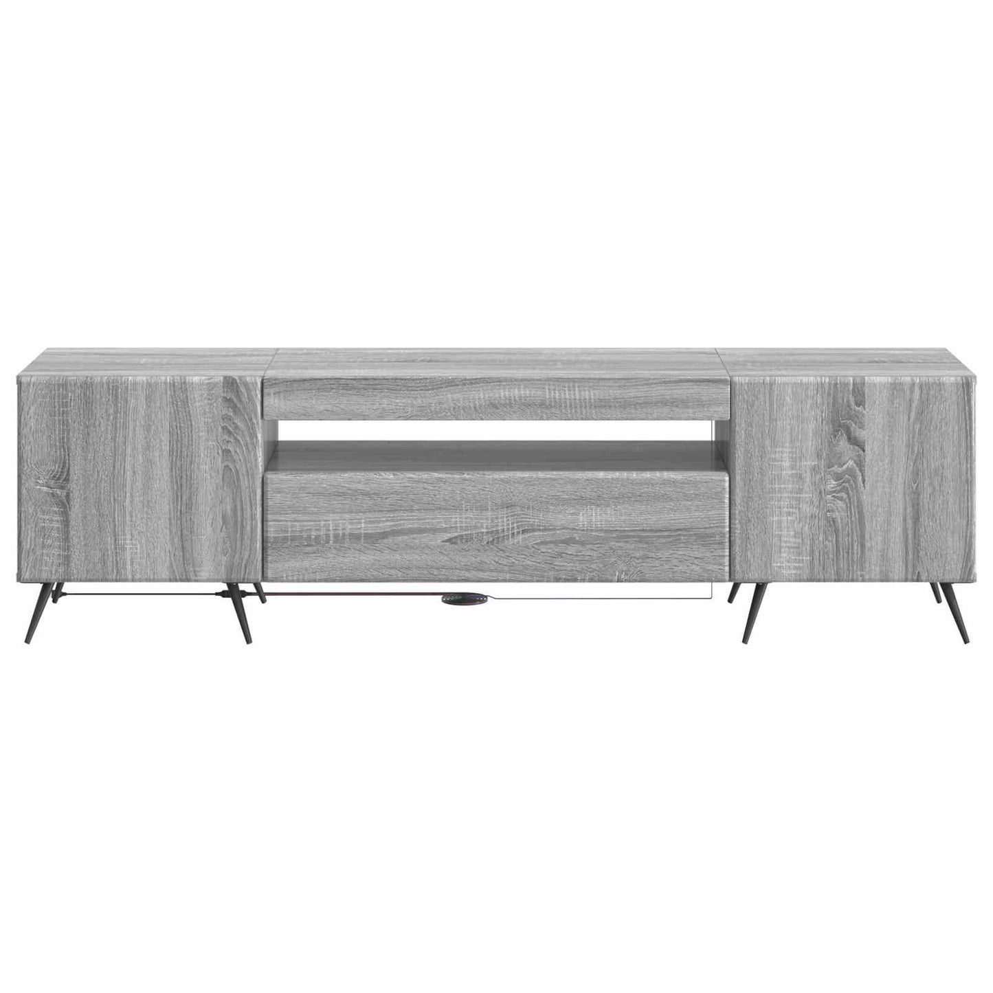 LED TV Cabinet Grey Sonoma Engineered Wood