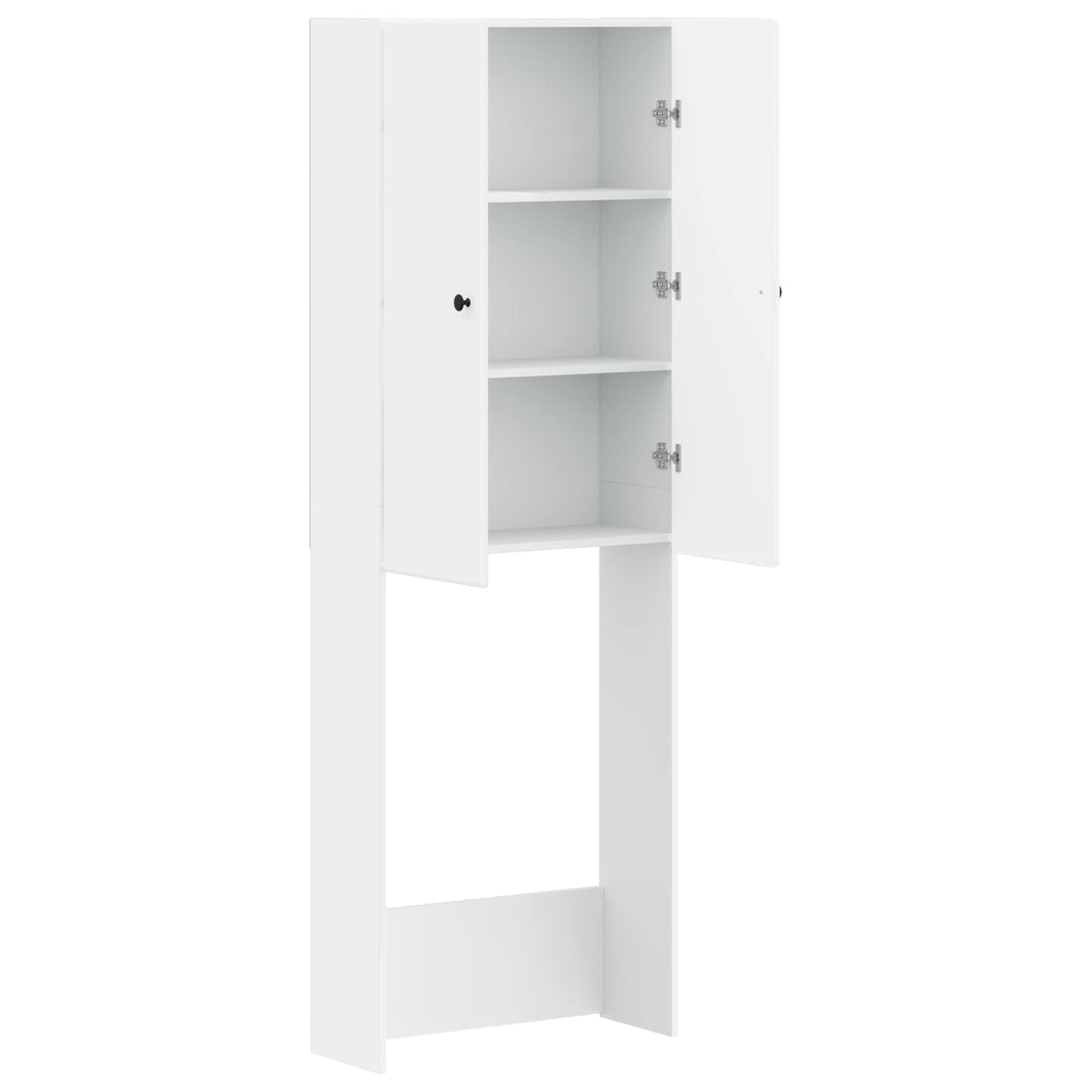 Toilet Cabinet BREDA White 66 x 25.5 x 190 cm Engineered Wood