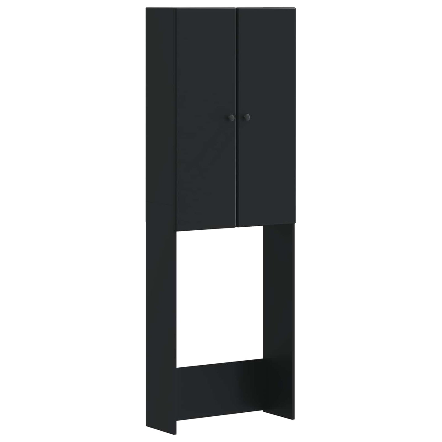 Toilet Cabinet BREDA Black 66 x 25.5 x 190 cm Engineered Wood