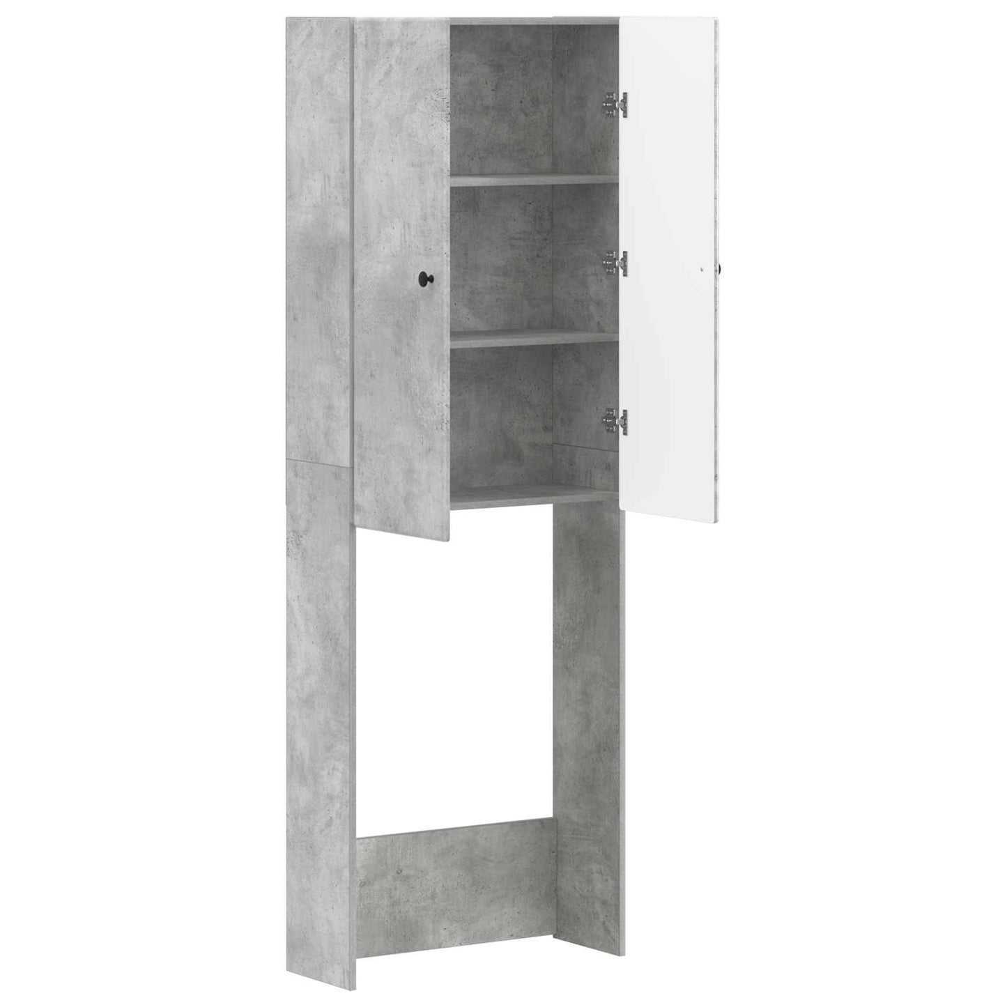 Toilet Cabinet BREDA Concrete Grey 66 x 25.5 x 190 cm