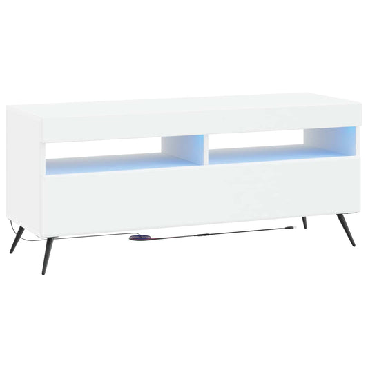 LED TV Cabinet White Engineered Wood