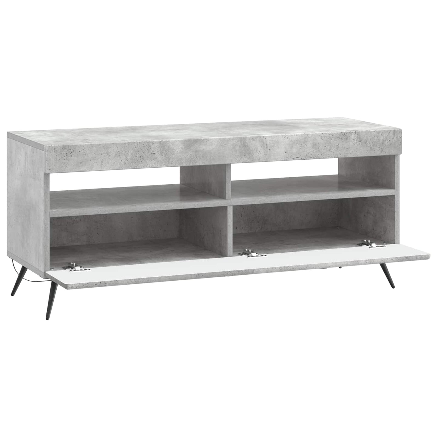LED TV Cabinet Concrete Grey Engineered Wood