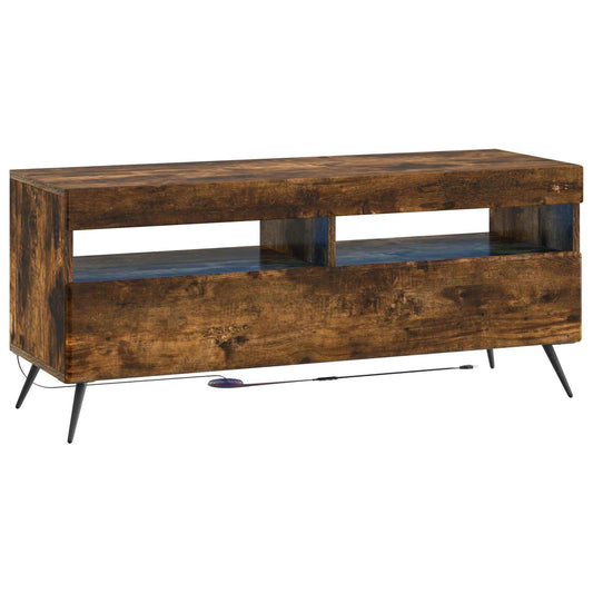 LED TV Cabinet Smoked Oak Engineered Wood