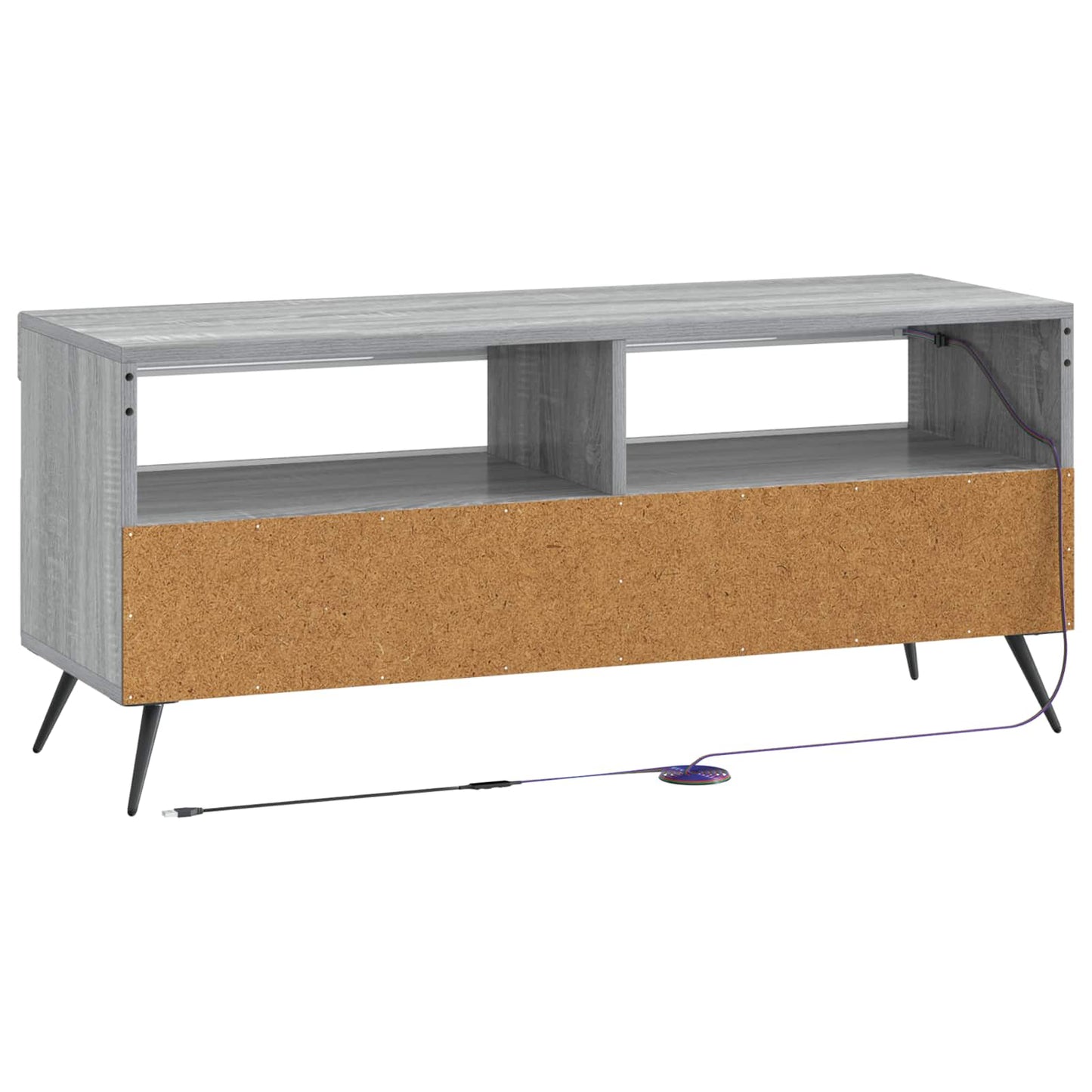 LED TV Cabinet Grey Sonoma Engineered Wood
