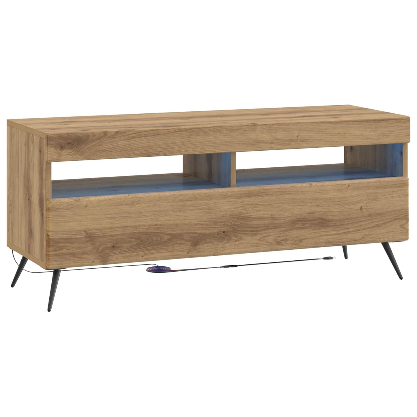 LED TV Cabinet Old Wood Engineered Wood
