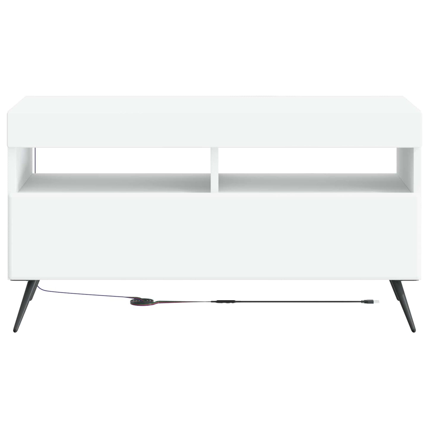 LED TV Cabinet White Engineered Wood