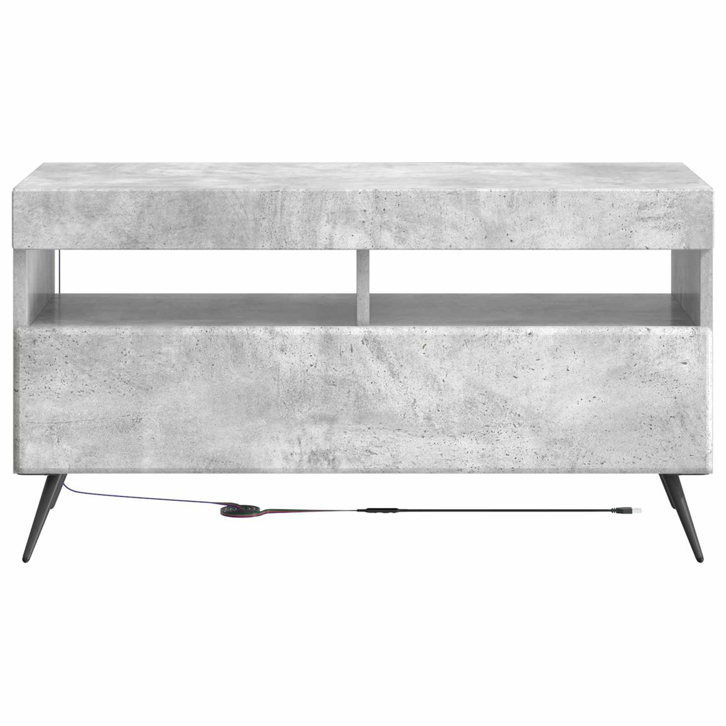 LED TV Cabinet Concrete Grey Engineered Wood