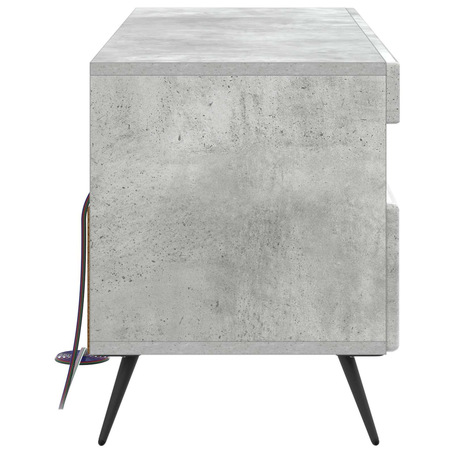 LED TV Cabinet Concrete Grey Engineered Wood