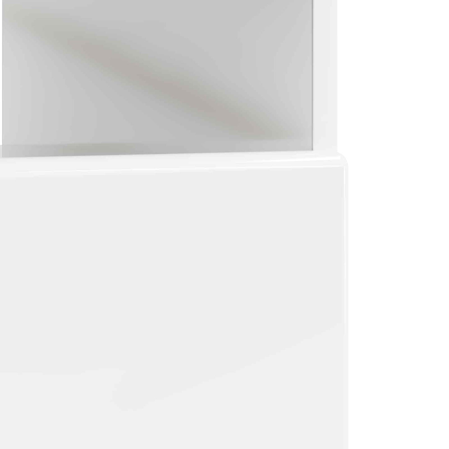 LED TV Cabinet BREDA High Gloss White Engineered Wood