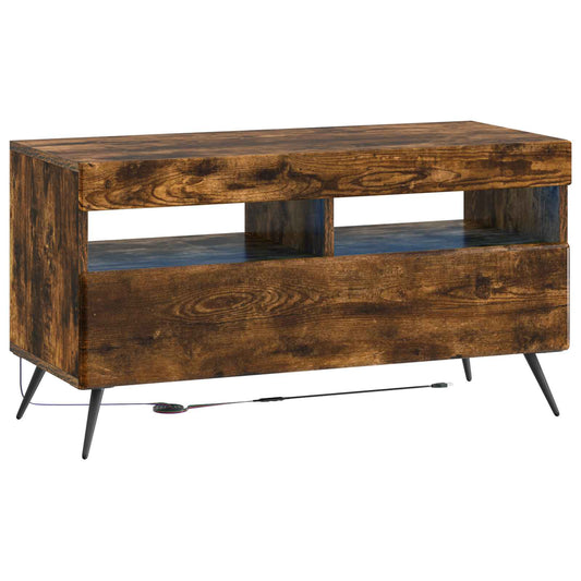 LED TV Cabinet Smoked Oak Engineered Wood