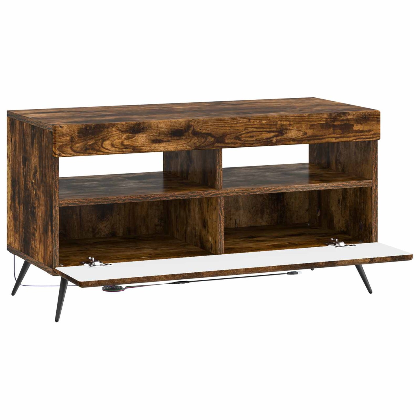 LED TV Cabinet Smoked Oak Engineered Wood