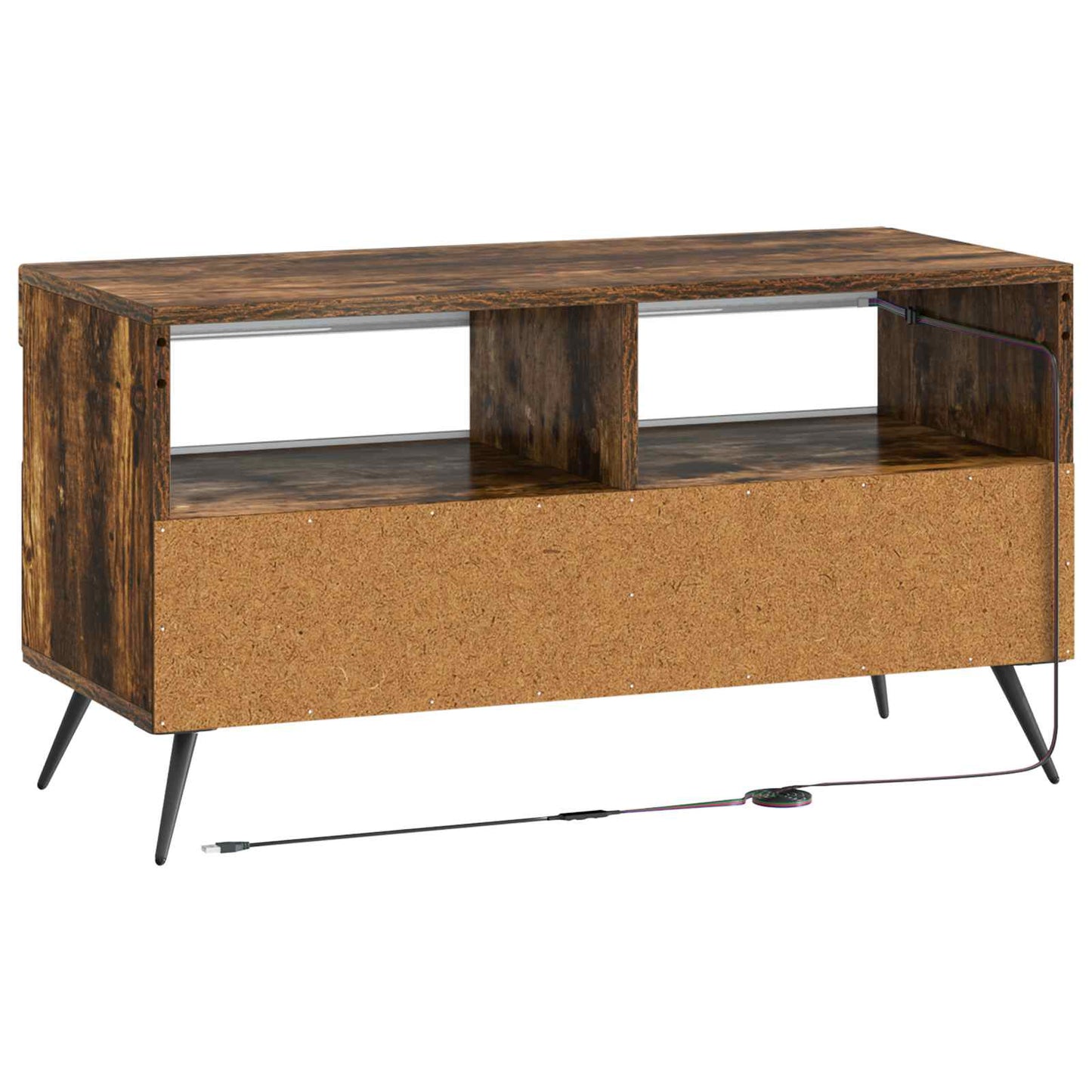 LED TV Cabinet Smoked Oak Engineered Wood