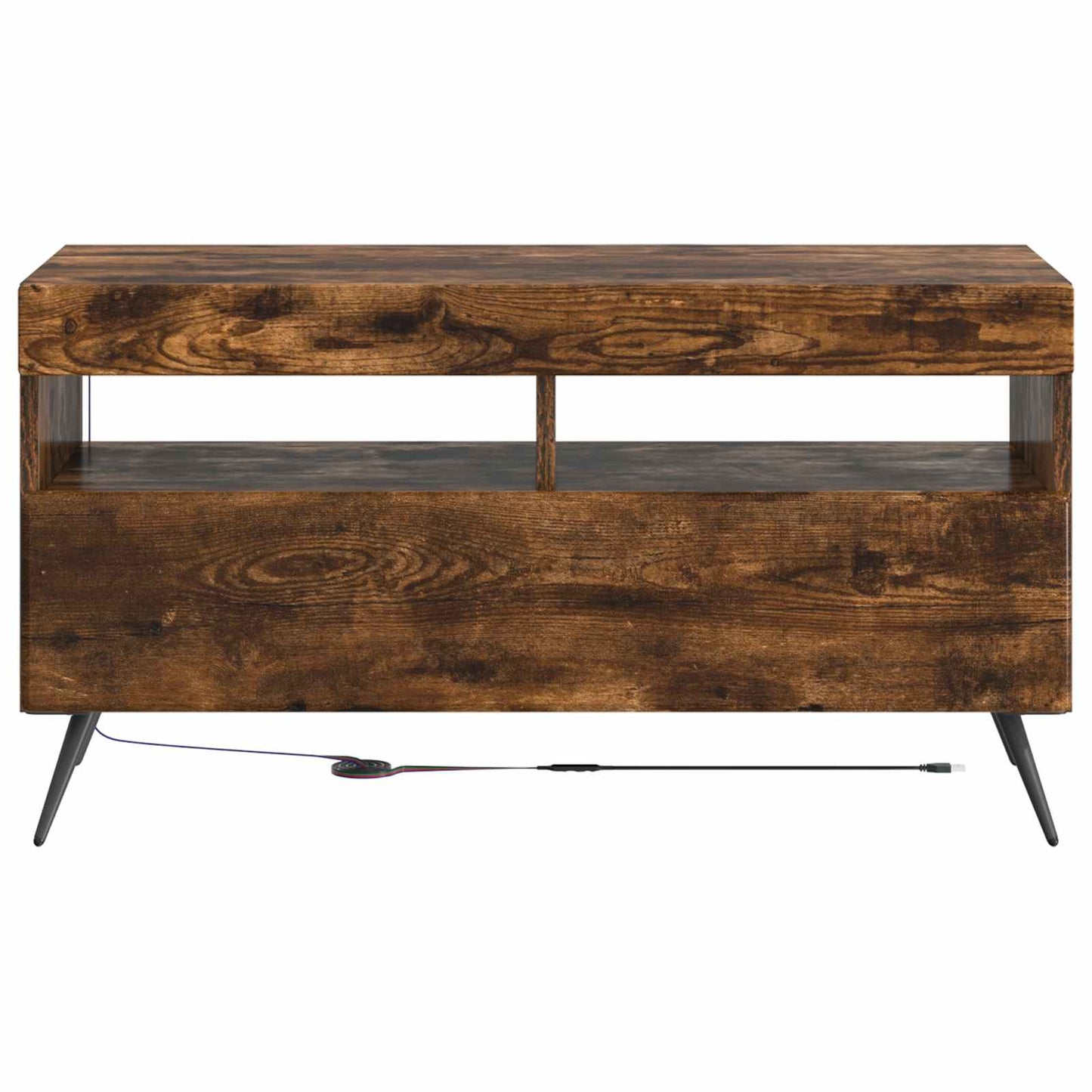 LED TV Cabinet Smoked Oak Engineered Wood