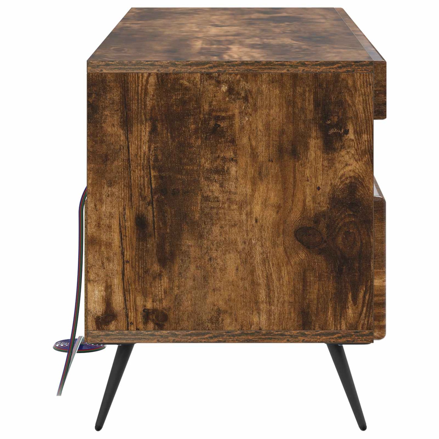 LED TV Cabinet Smoked Oak Engineered Wood