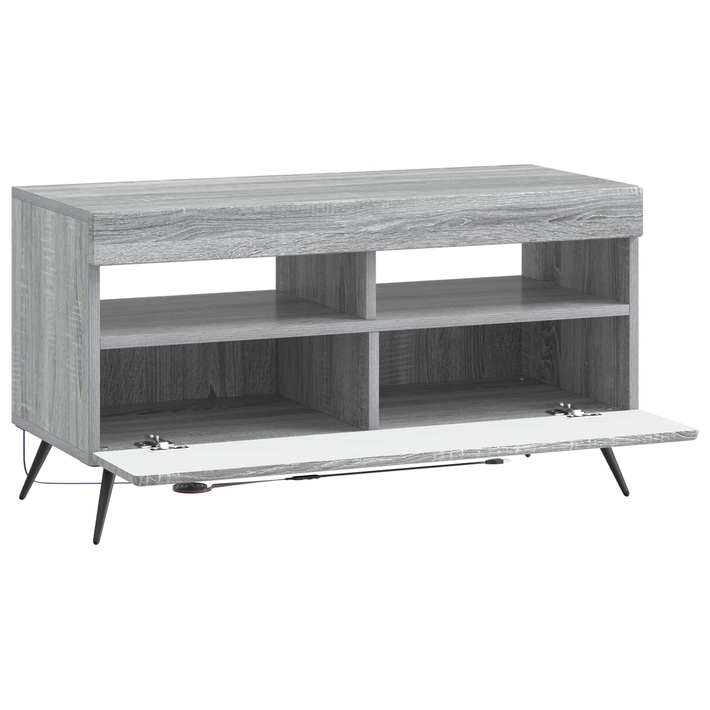 LED TV Cabinet Grey Sonoma Engineered Wood