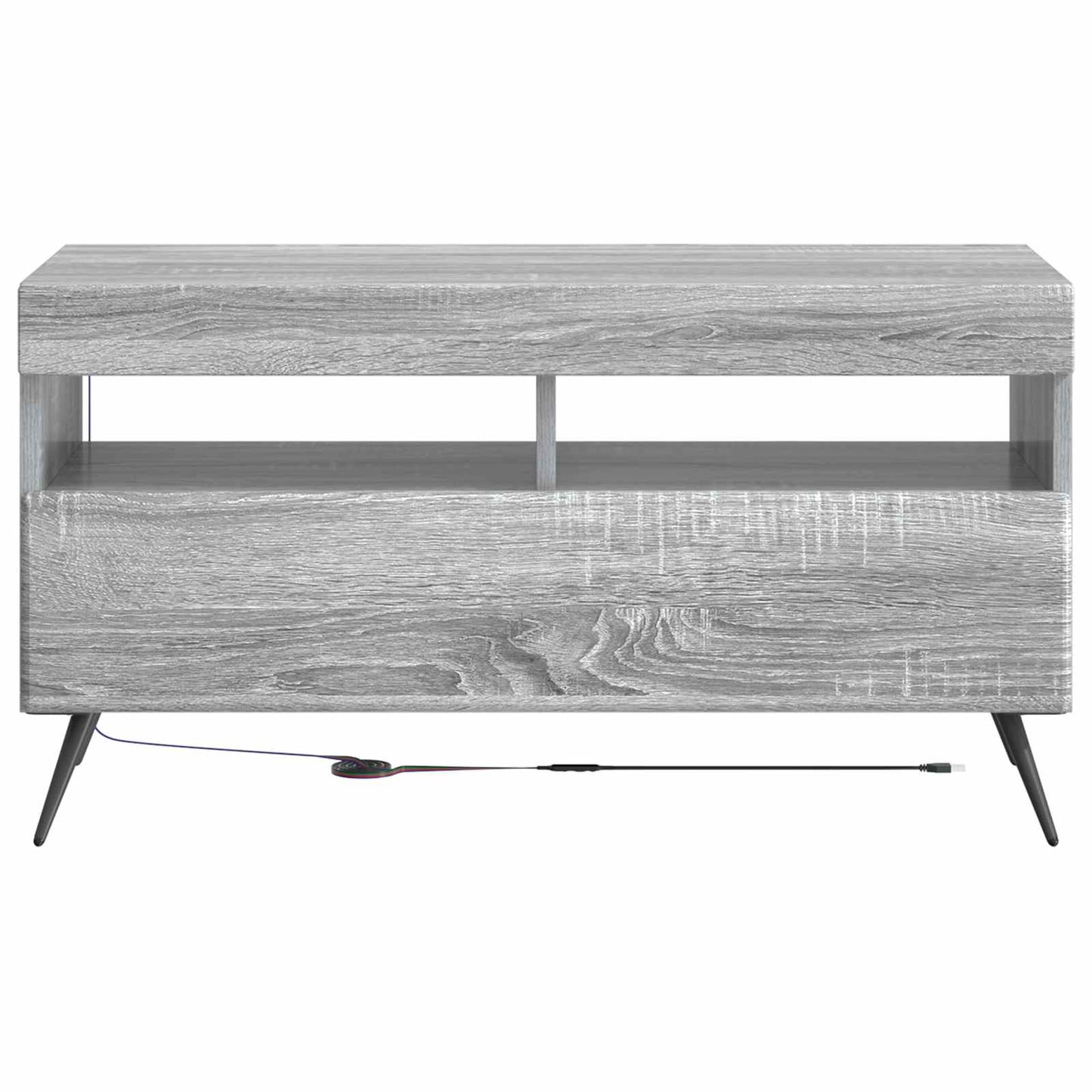 LED TV Cabinet Grey Sonoma Engineered Wood