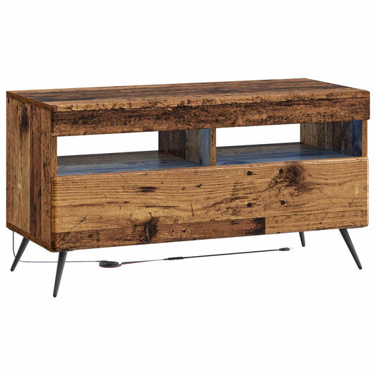 LED TV Cabinet Old Wood Engineered Wood