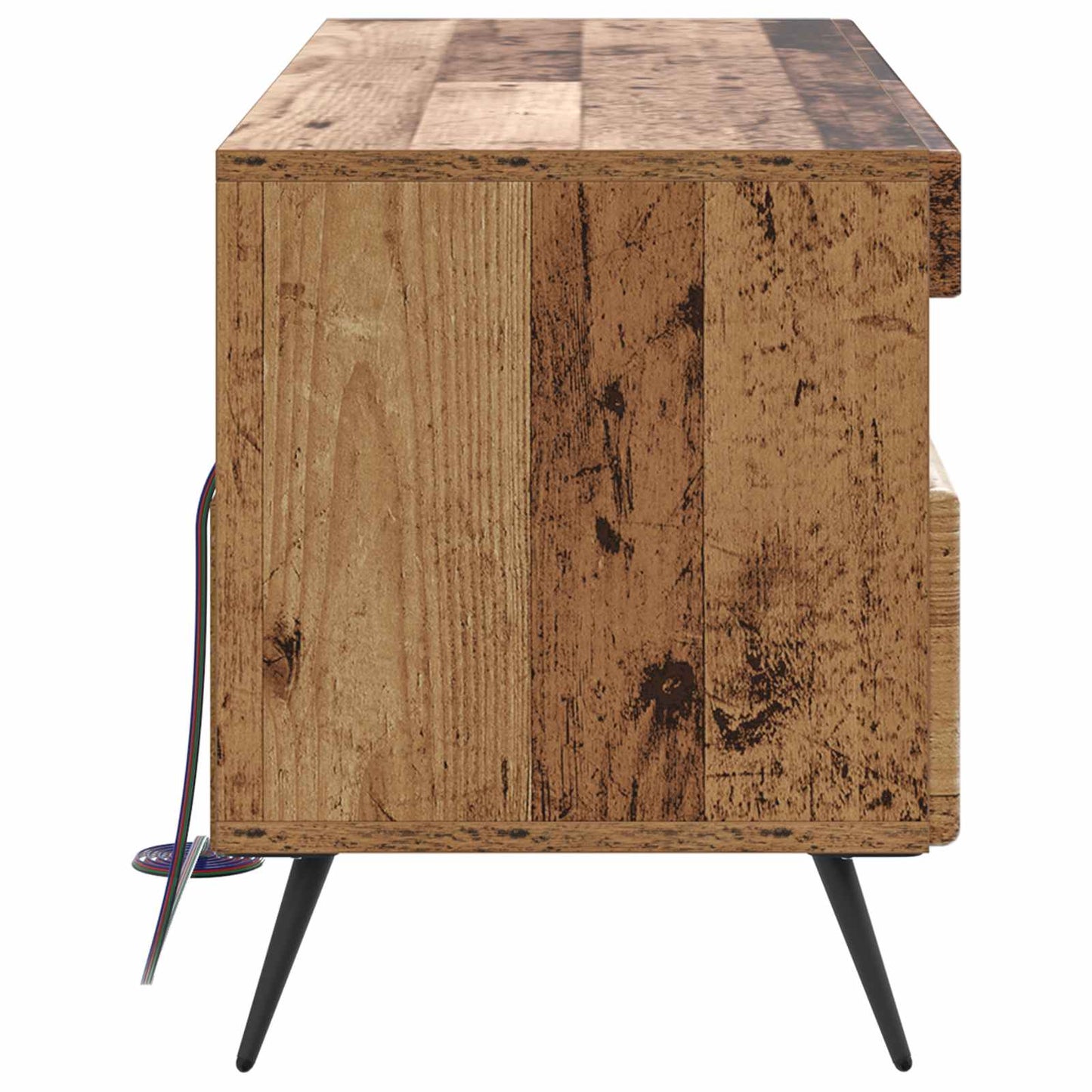 LED TV Cabinet Old Wood Engineered Wood