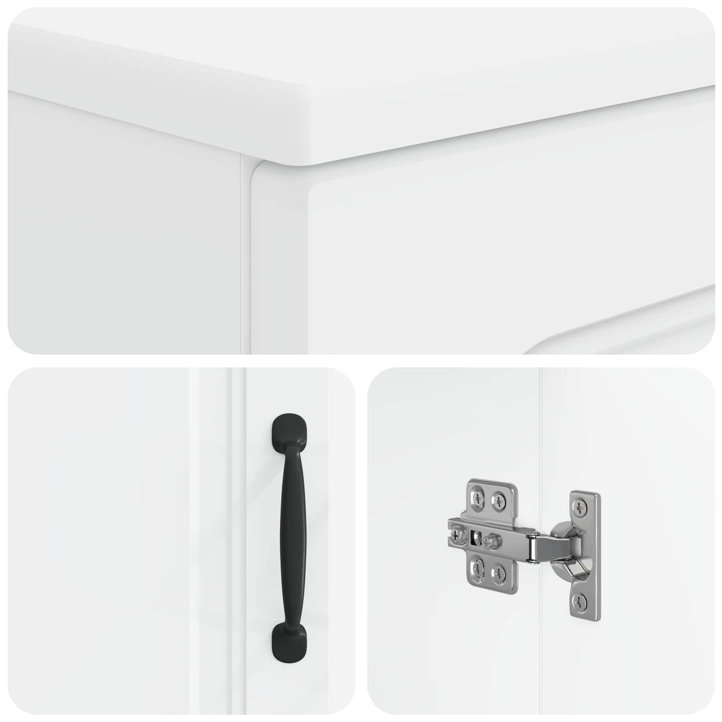Bathroom Sink Cabinet UTRECHT White 59.5 x 31.5x 59 cm