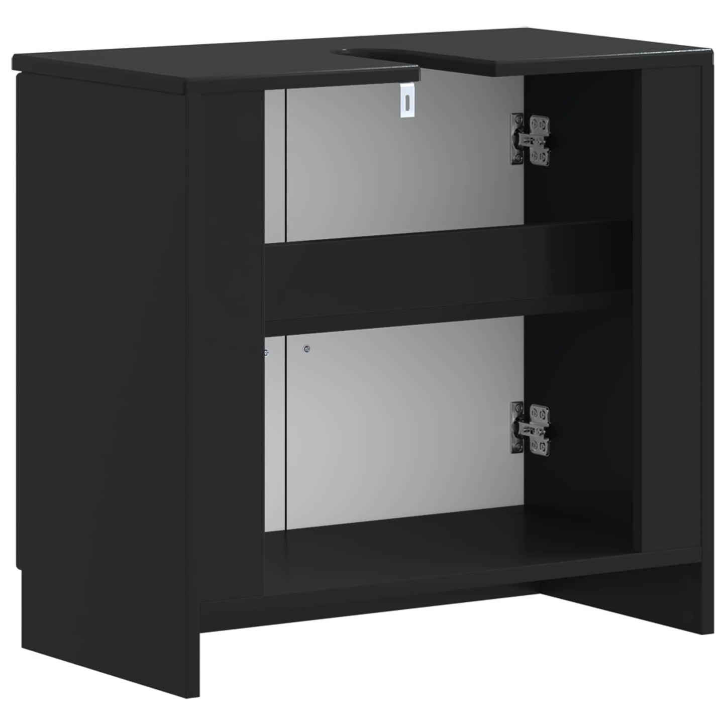 Bathroom Sink Cabinet UTRECHT Black 59.5 x 31.5x 59 cm