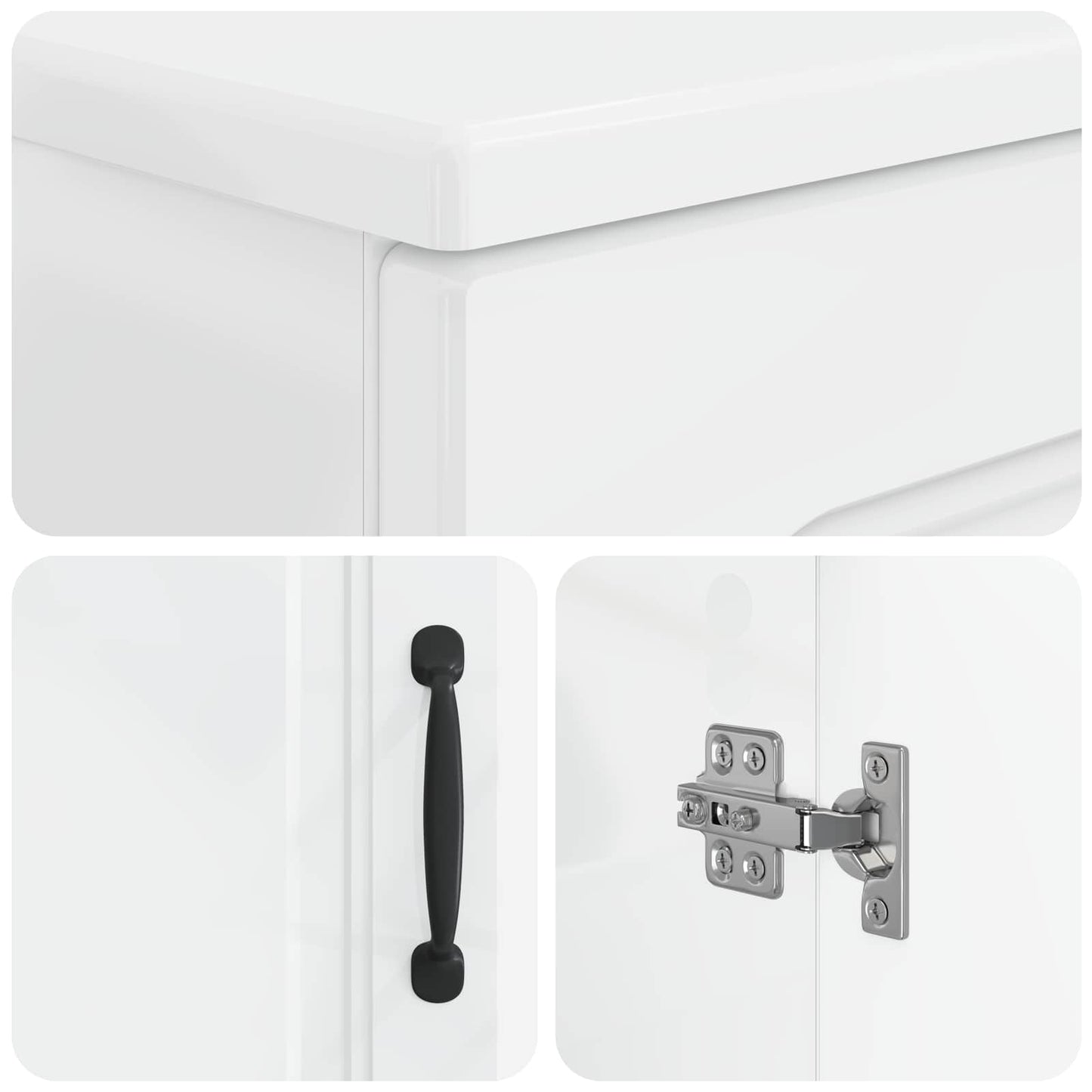 Bathroom Sink Cabinet UTRECHT High Gloss White