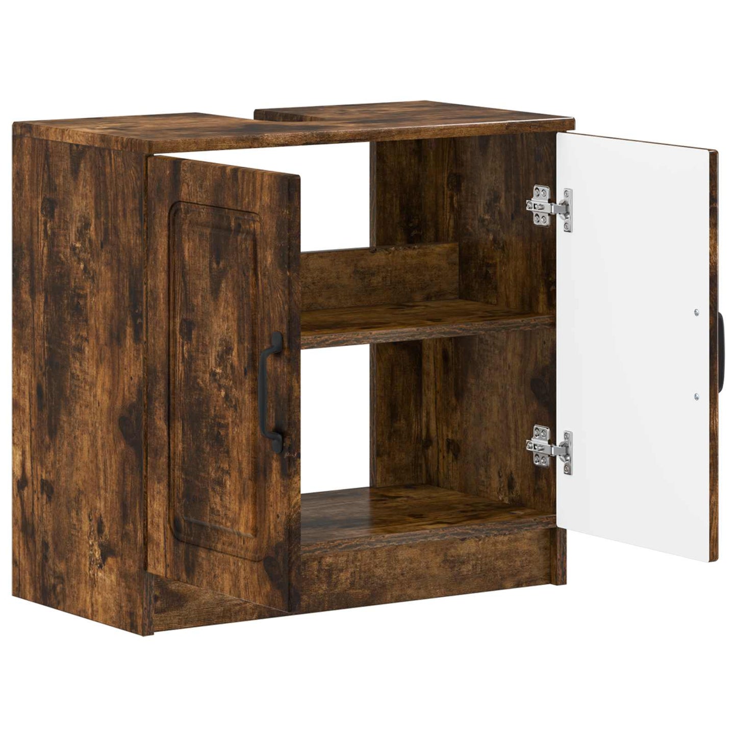 Bathroom Sink Cabinet UTRECHT Smoked Oak 59.5 x 31.5x 59 cm