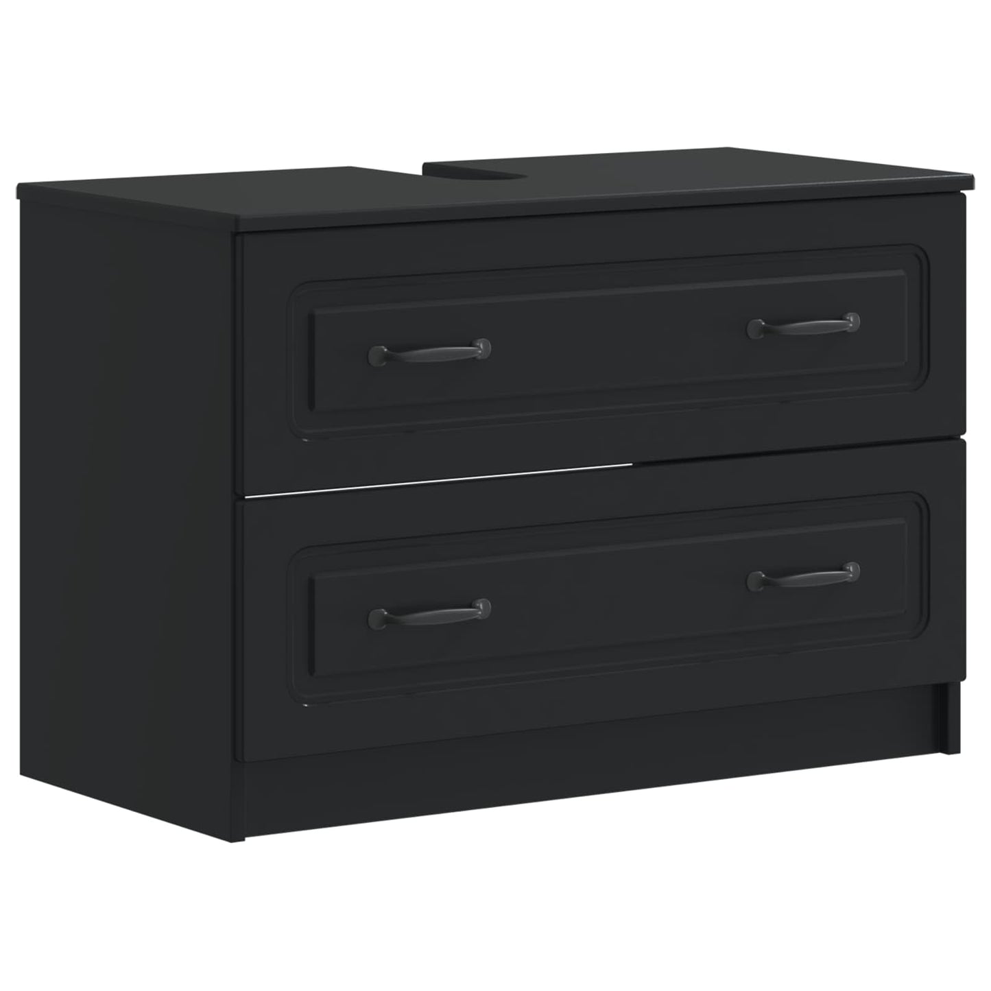Bathroom Sink Cabinet UTRECHT Black 82 x 41x 56 cm