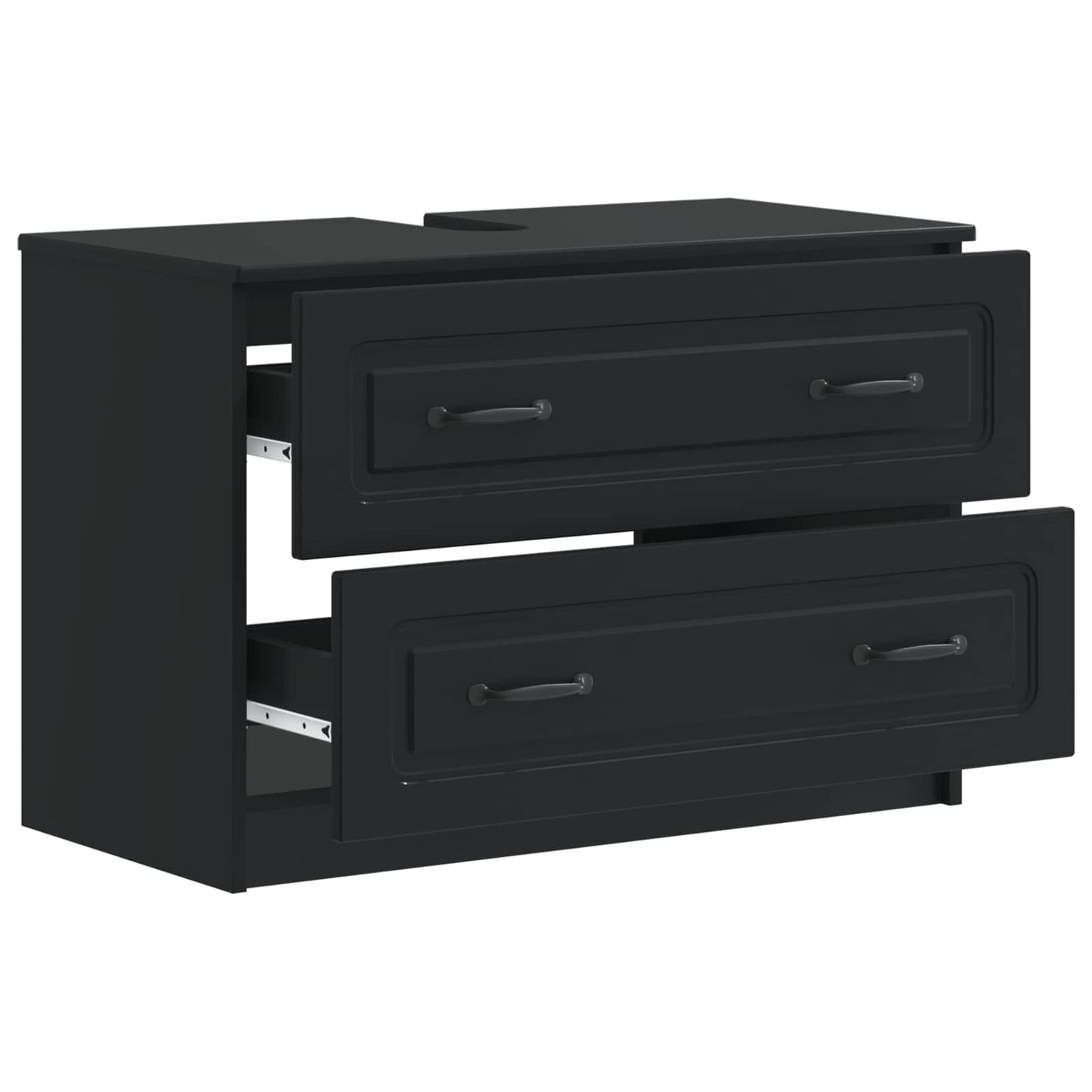 Bathroom Sink Cabinet UTRECHT Black 82 x 41x 56 cm