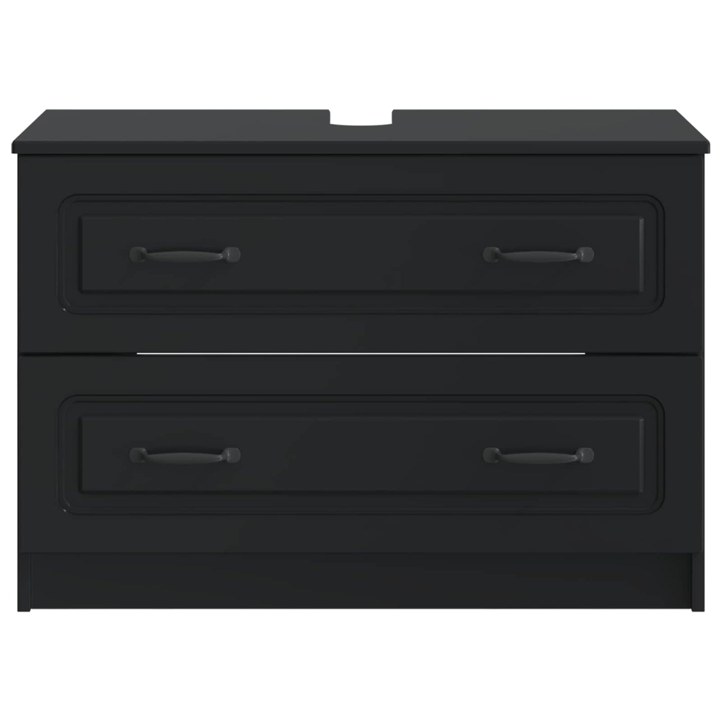 Bathroom Sink Cabinet UTRECHT Black 82 x 41x 56 cm