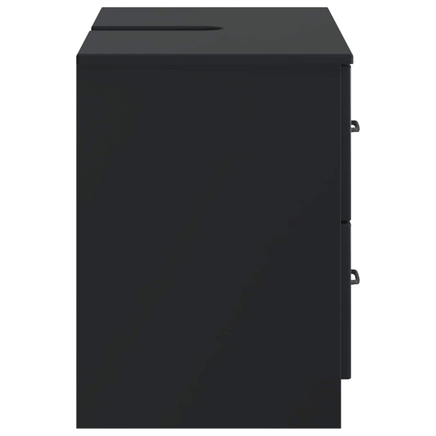 Bathroom Sink Cabinet UTRECHT Black 82 x 41x 56 cm