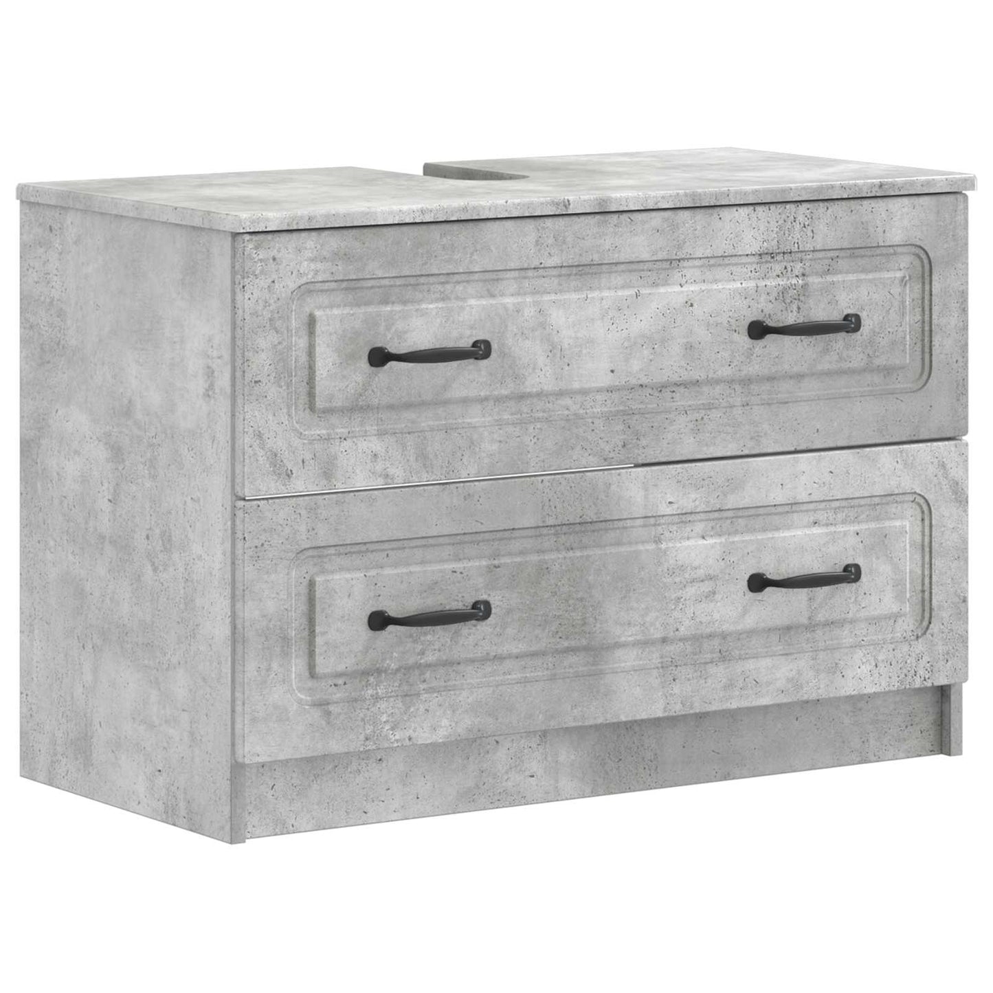Bathroom Sink Cabinet UTRECHT Concrete Grey 82 x 41x 56 cm