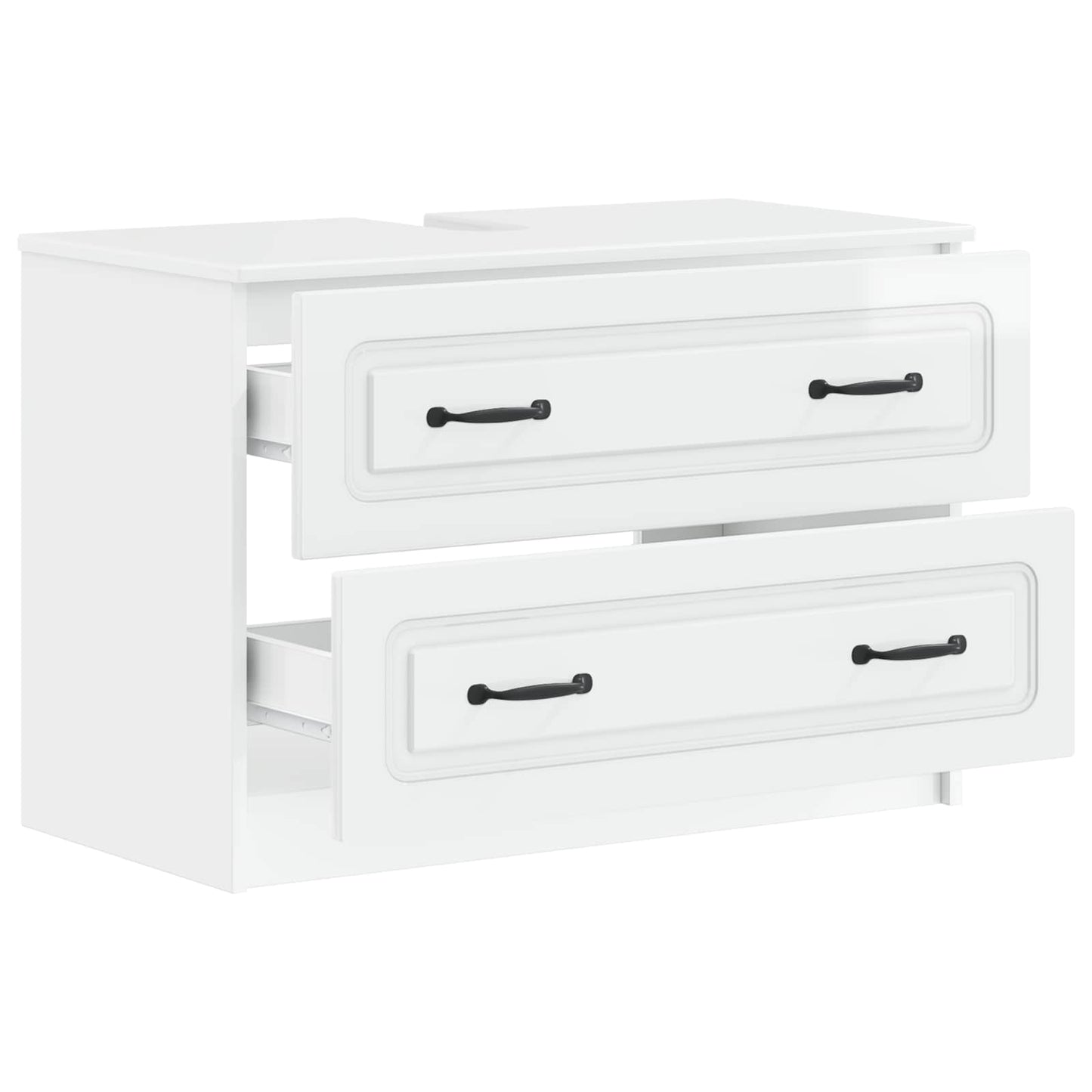 Bathroom Sink Cabinet UTRECHT High Gloss White 82 x 41x 56 cm