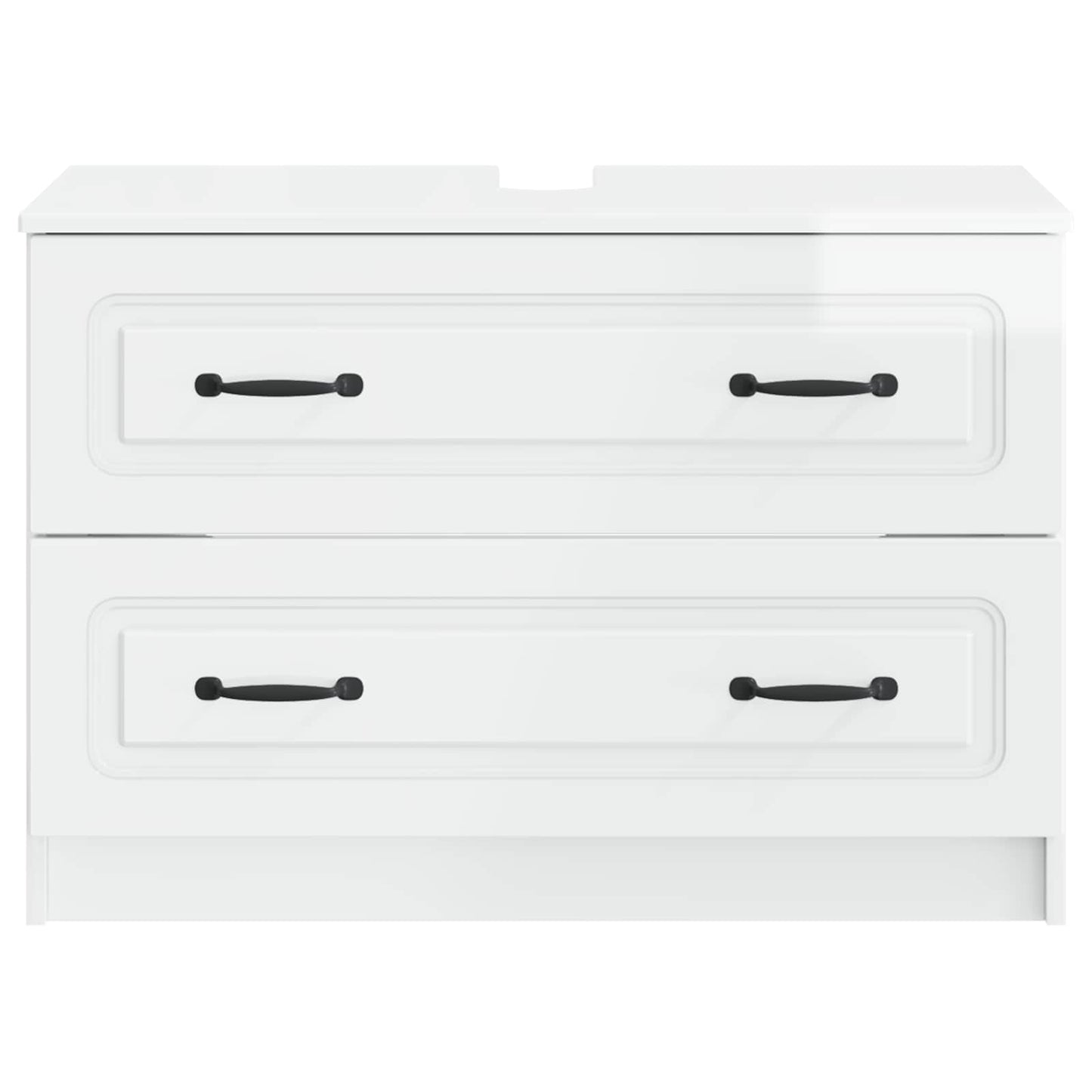 Bathroom Sink Cabinet UTRECHT High Gloss White 82 x 41x 56 cm