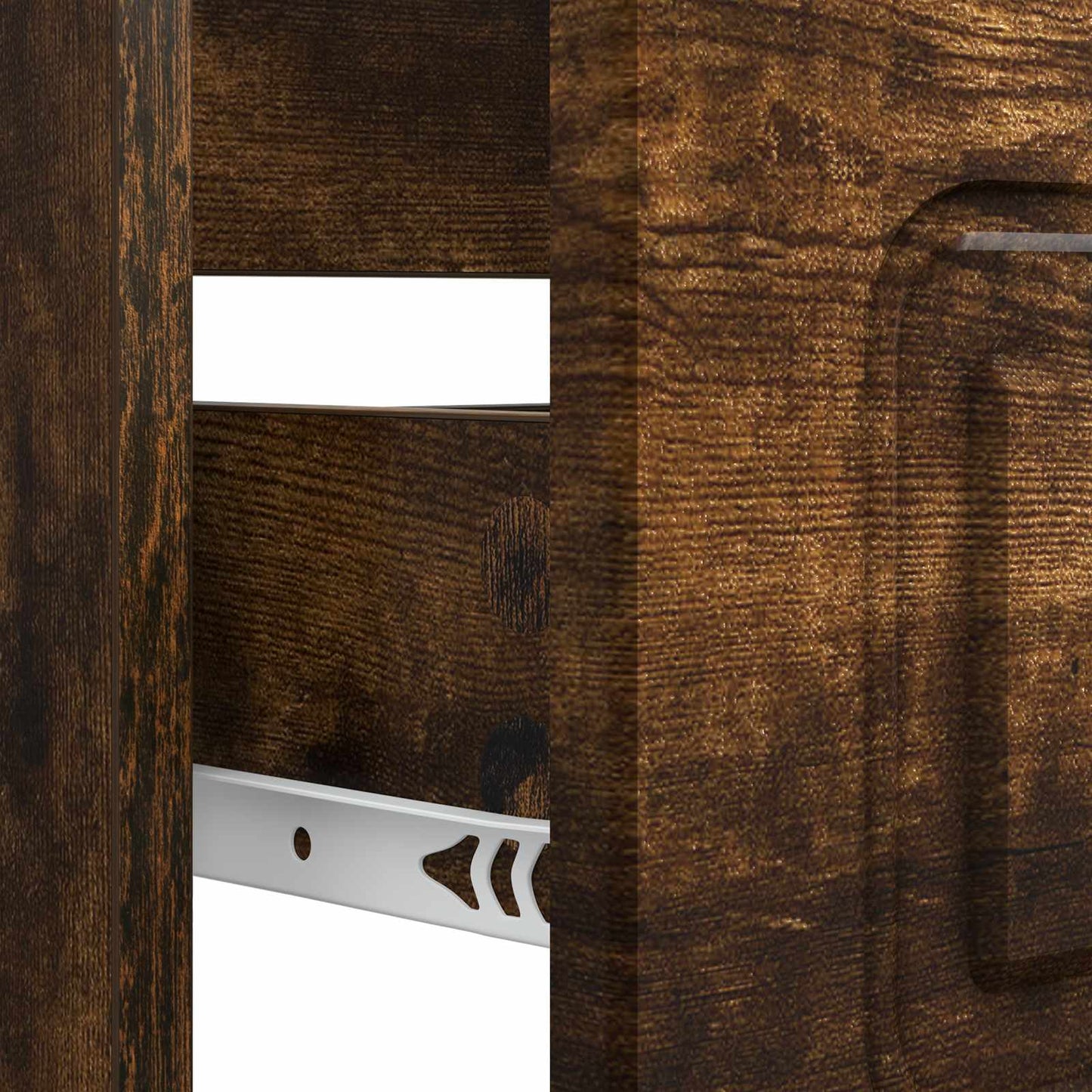 Bathroom Sink Cabinet UTRECHT Smoked Oak 82 x 41x 56 cm