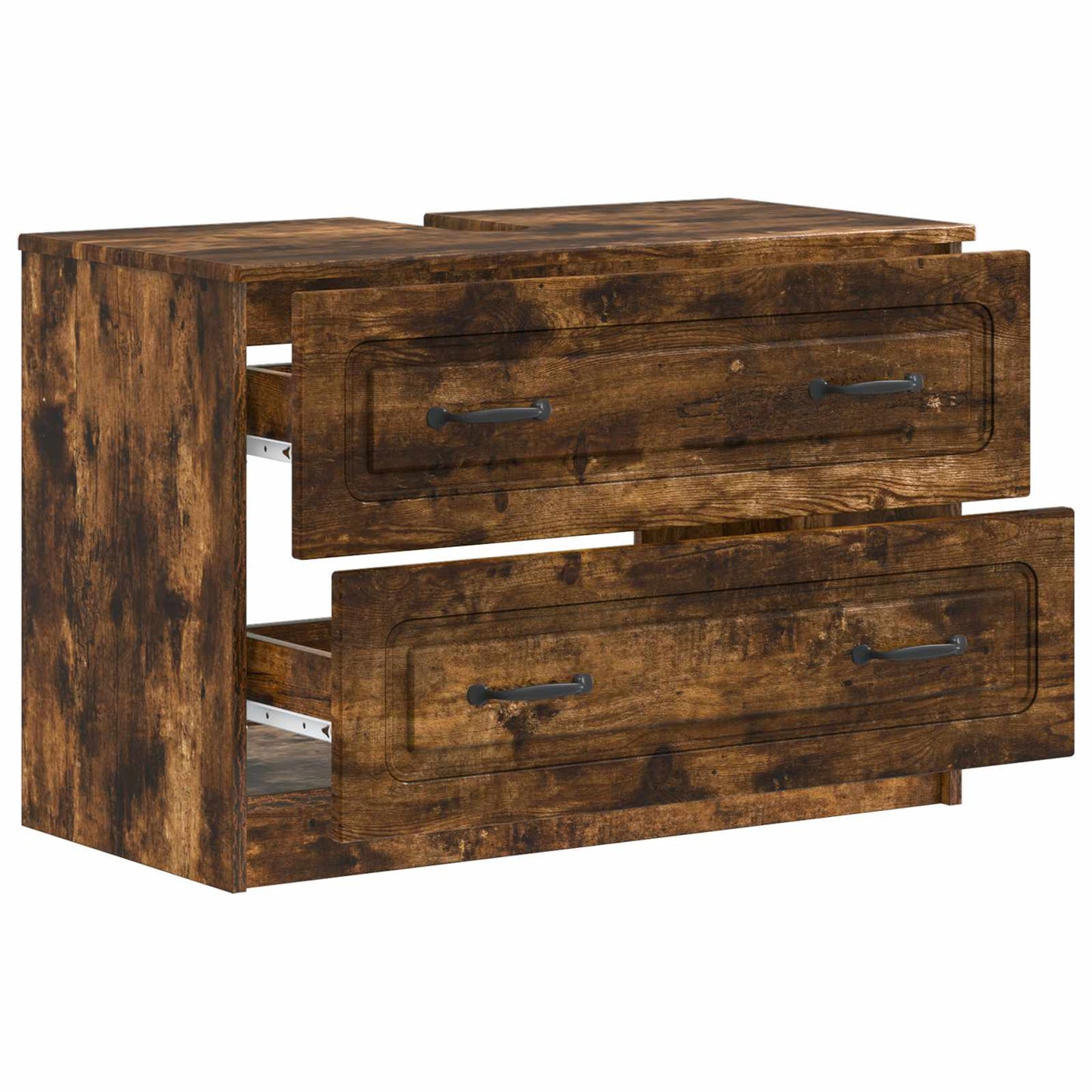 Bathroom Sink Cabinet UTRECHT Smoked Oak 82 x 41x 56 cm