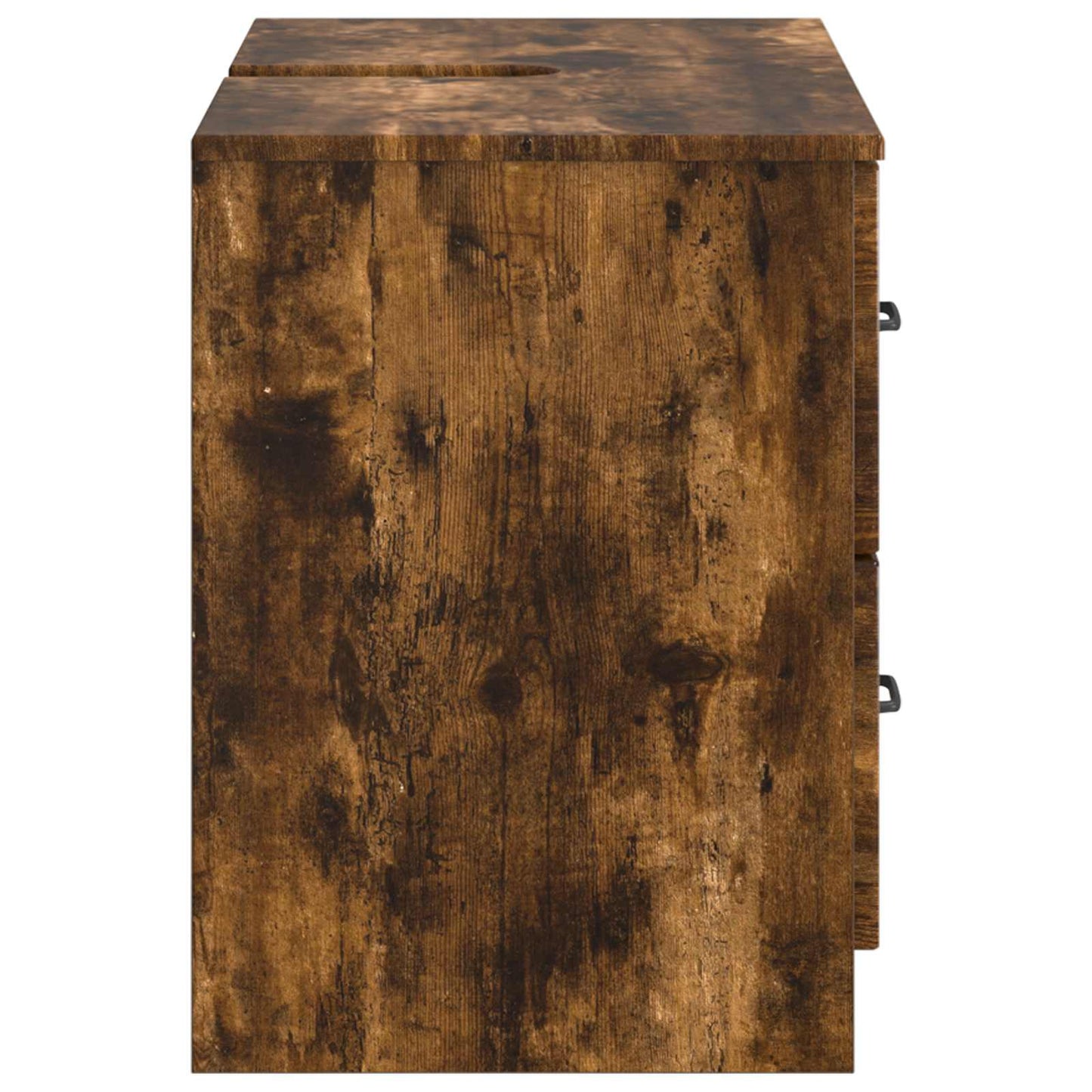 Bathroom Sink Cabinet UTRECHT Smoked Oak 82 x 41x 56 cm
