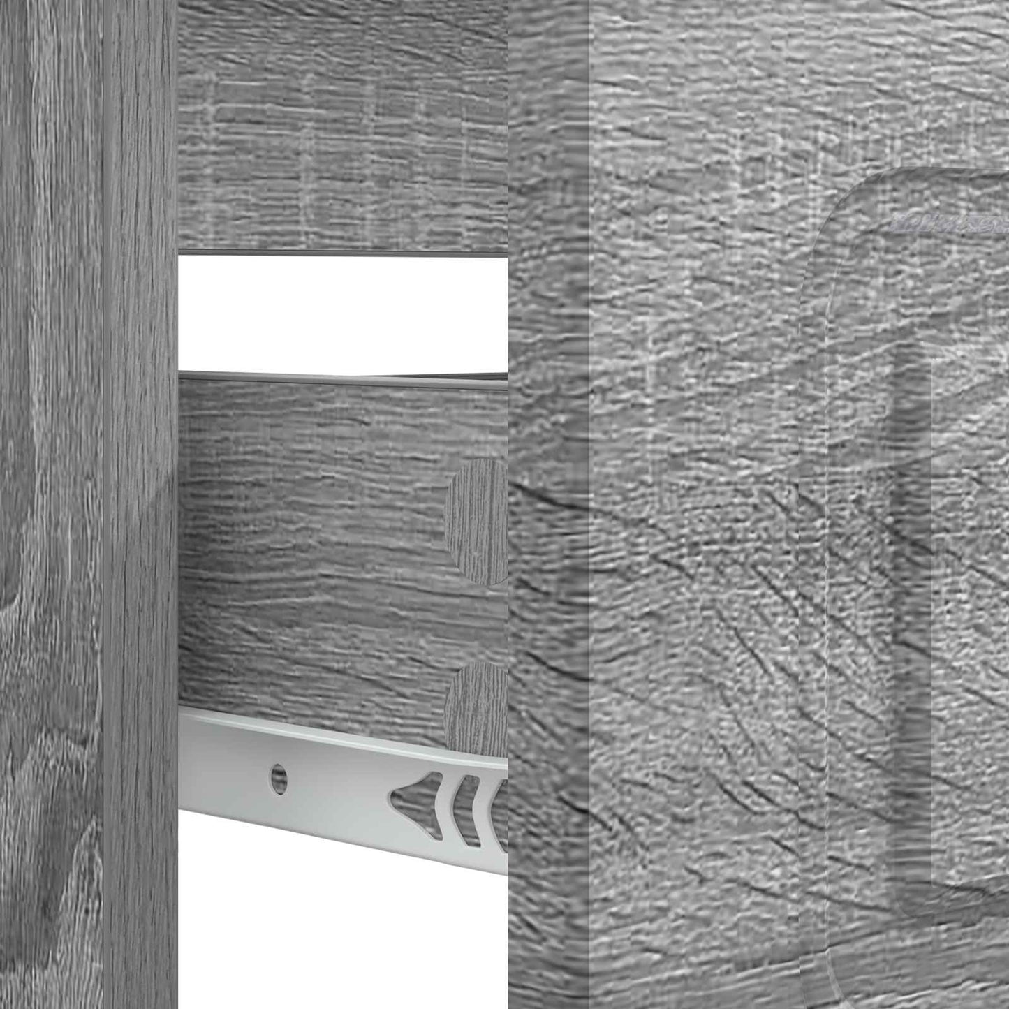 Bathroom Sink Cabinet UTRECHT Grey Sonoma 82 x 41x 56 cm