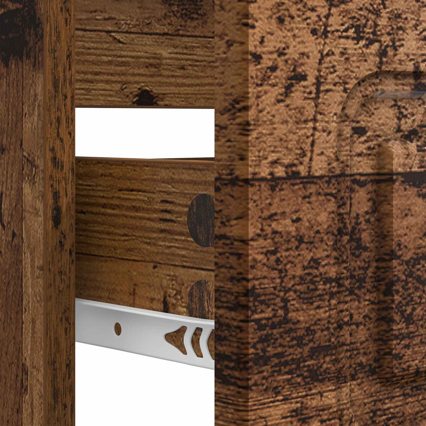 Bathroom Sink Cabinet UTRECHT Old Wood 82 x 41x 56 cm