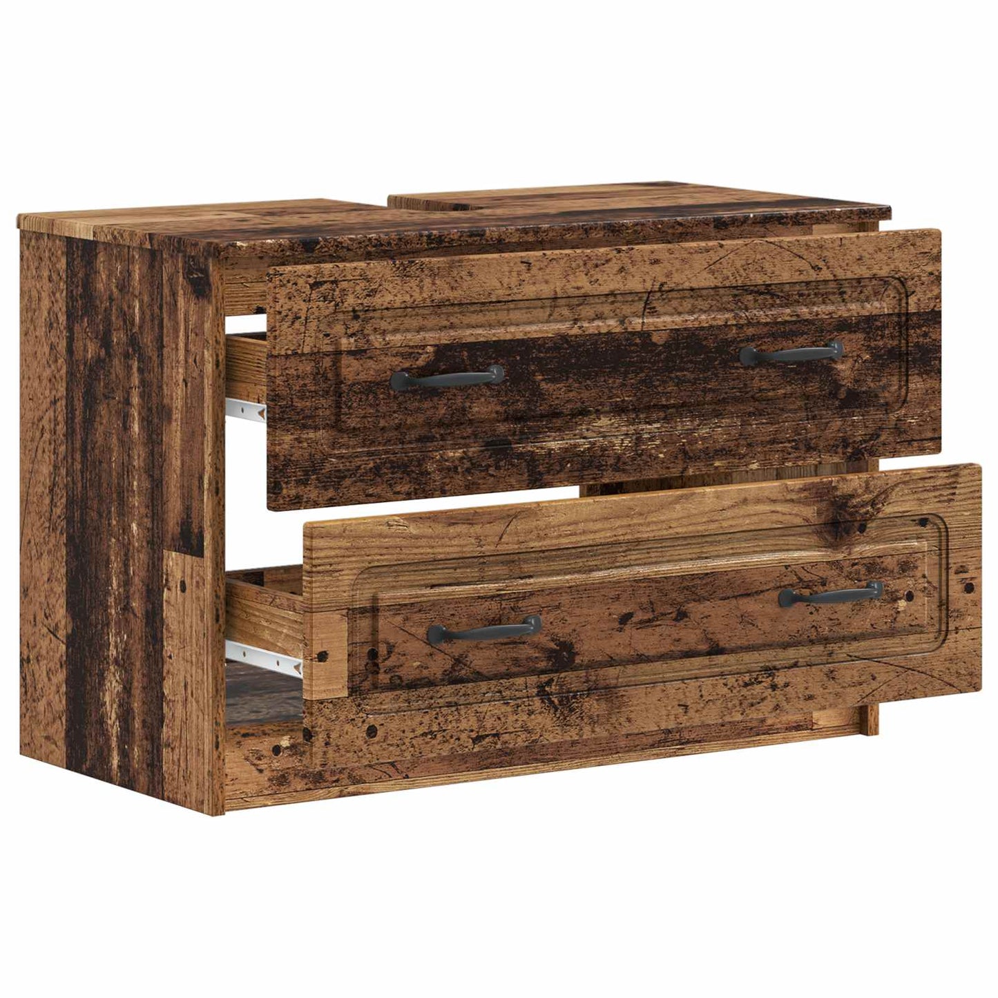 Bathroom Sink Cabinet UTRECHT Old Wood 82 x 41x 56 cm