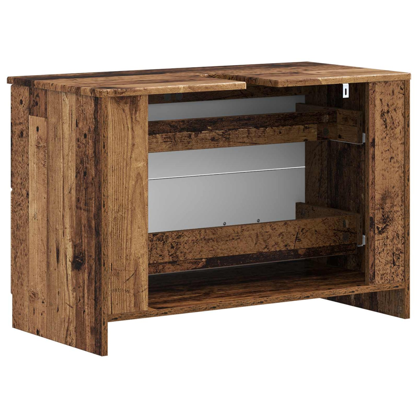 Bathroom Sink Cabinet UTRECHT Old Wood 82 x 41x 56 cm