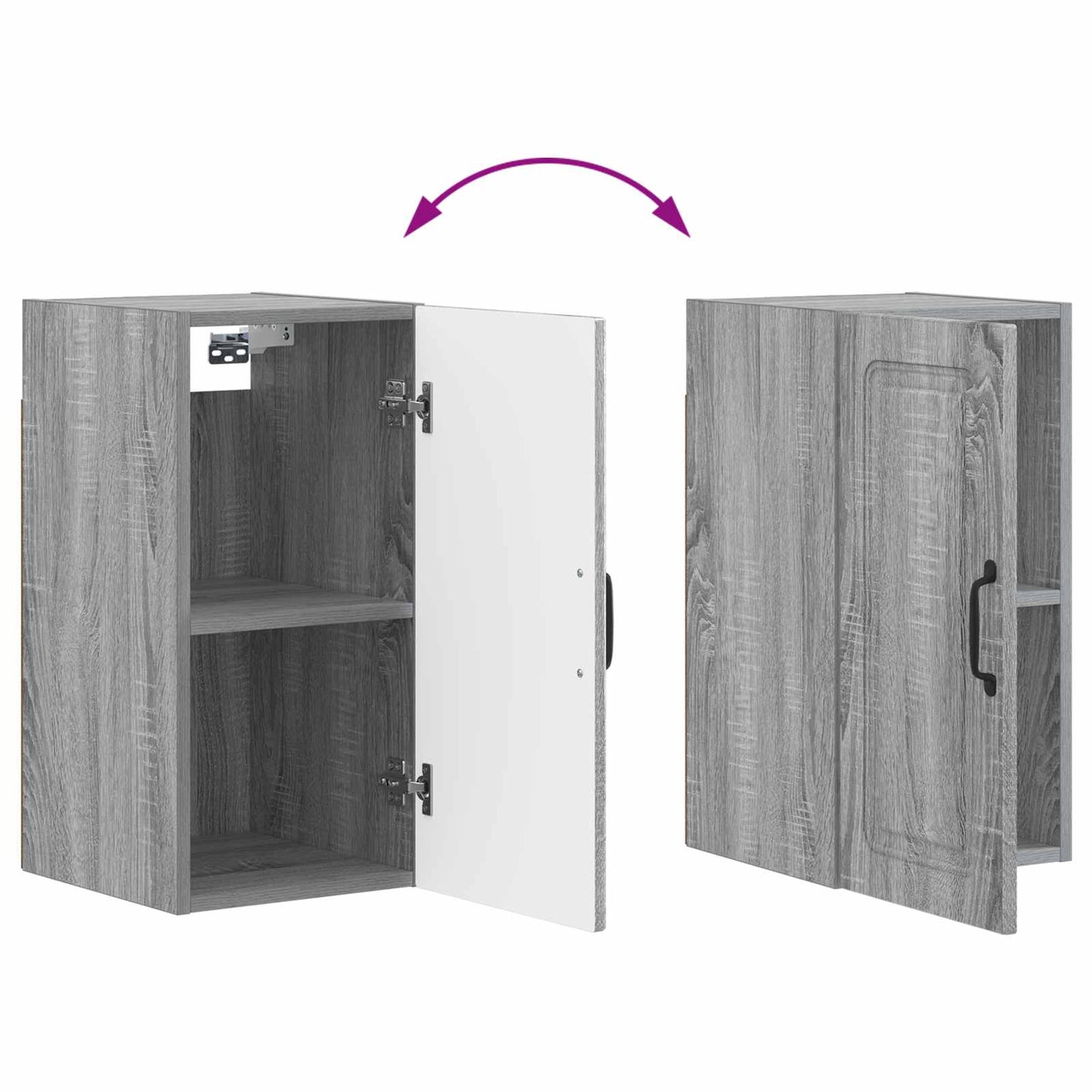 Bathroom Wall Cabinet UTRECHT Grey Sonoma 30 x 31 x 59 cm